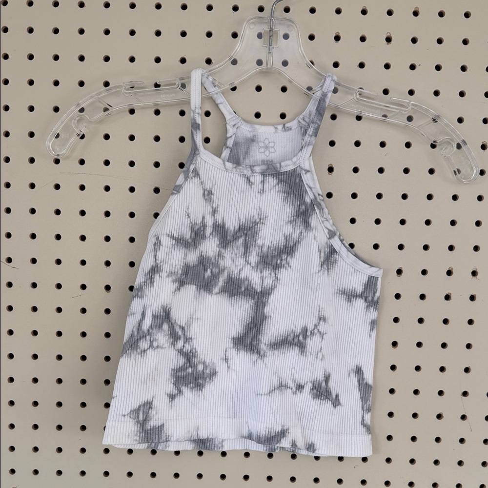 Aura Monochrome Tie-Dye Tank Top